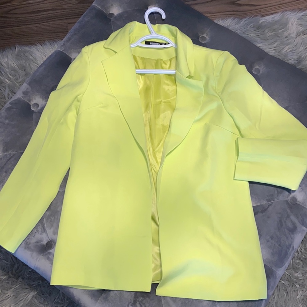 Lime green blazer